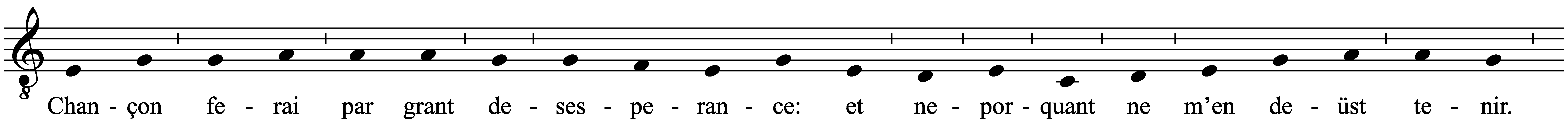 Work musical notation